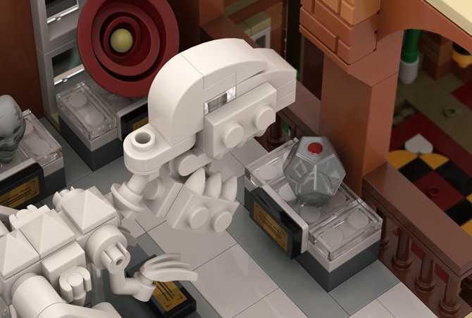 The trophy room in brick